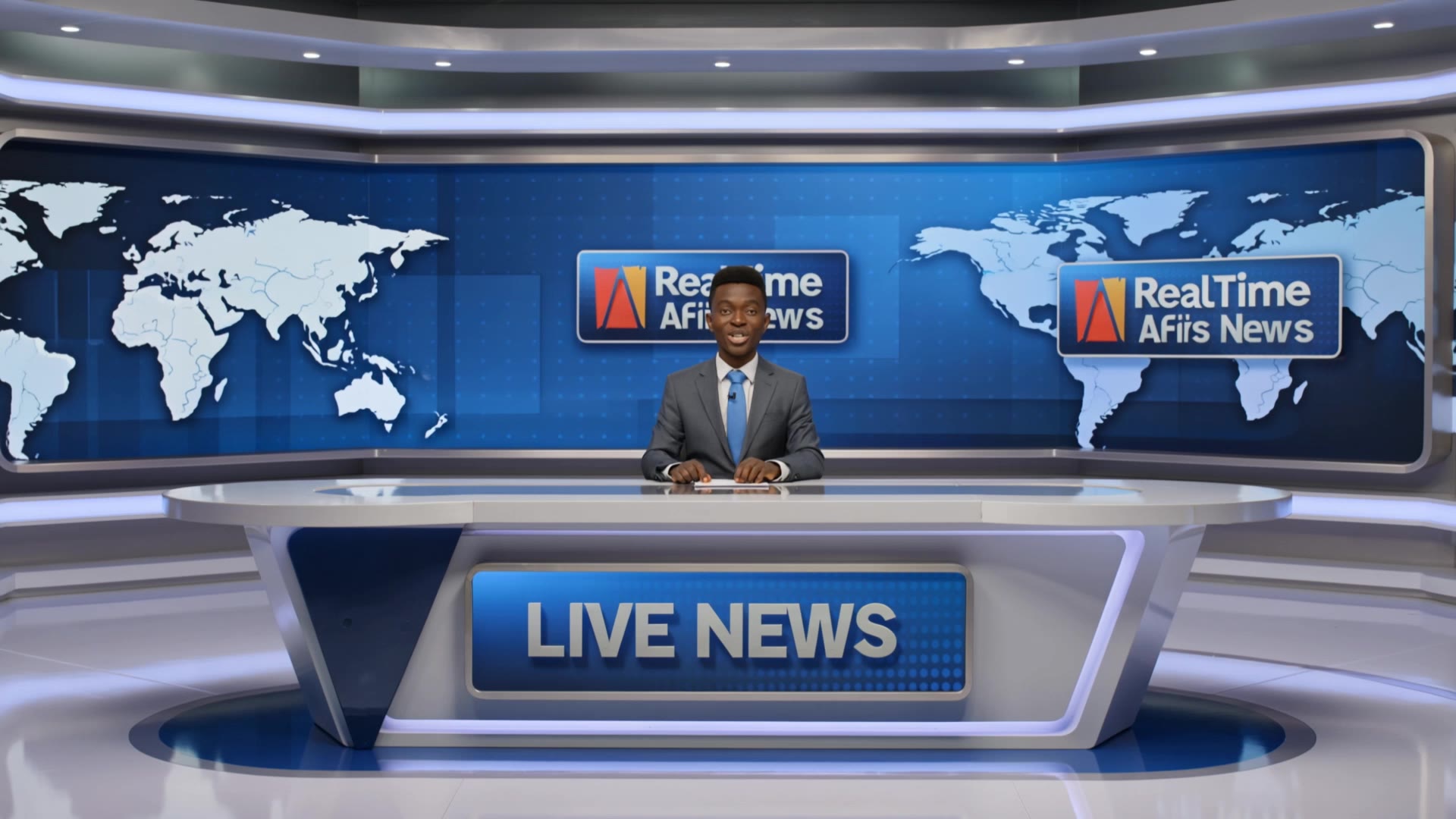Real Time  - ai voiceover news AI video