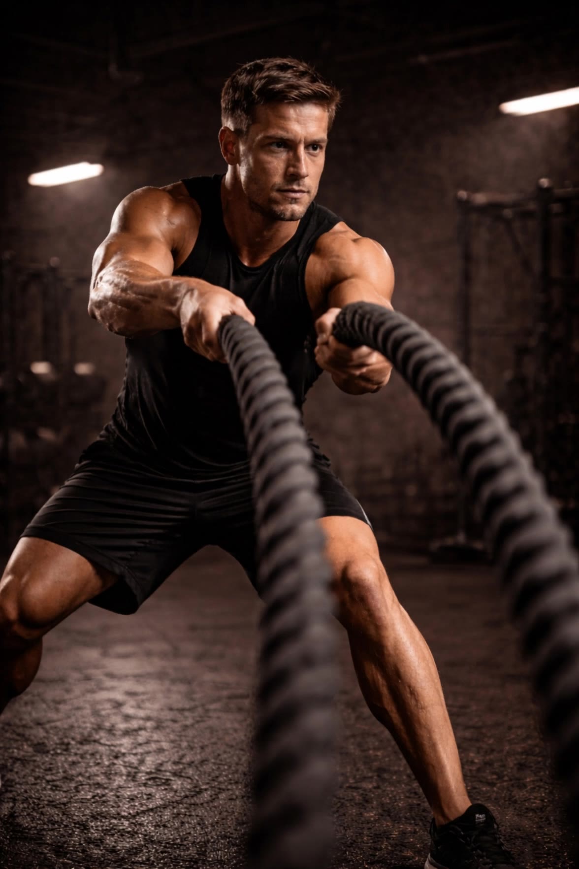 gym trining dubai - gym scene AI video