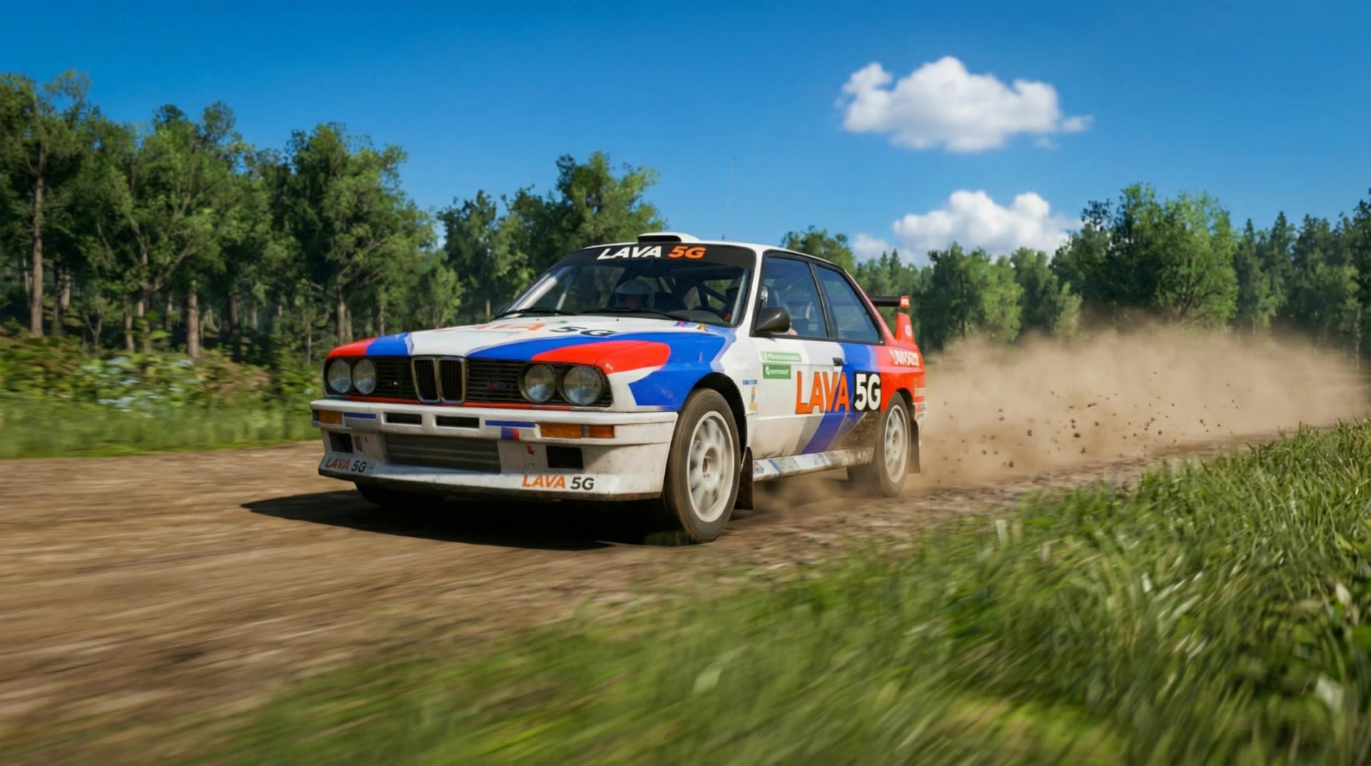 Rally car speeding - step 2 pushing car AI video