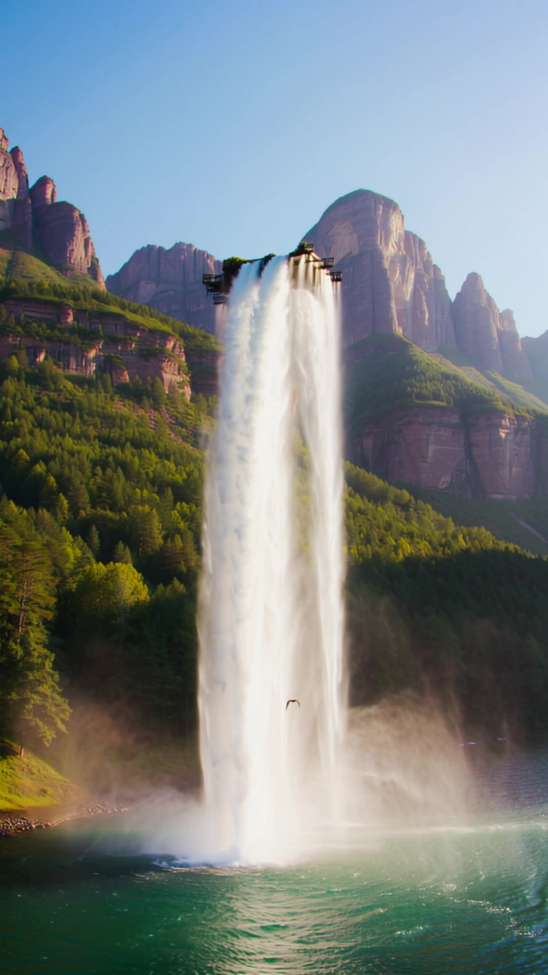 Kling AI work 299757205652454 - motion waterfall picture AI video