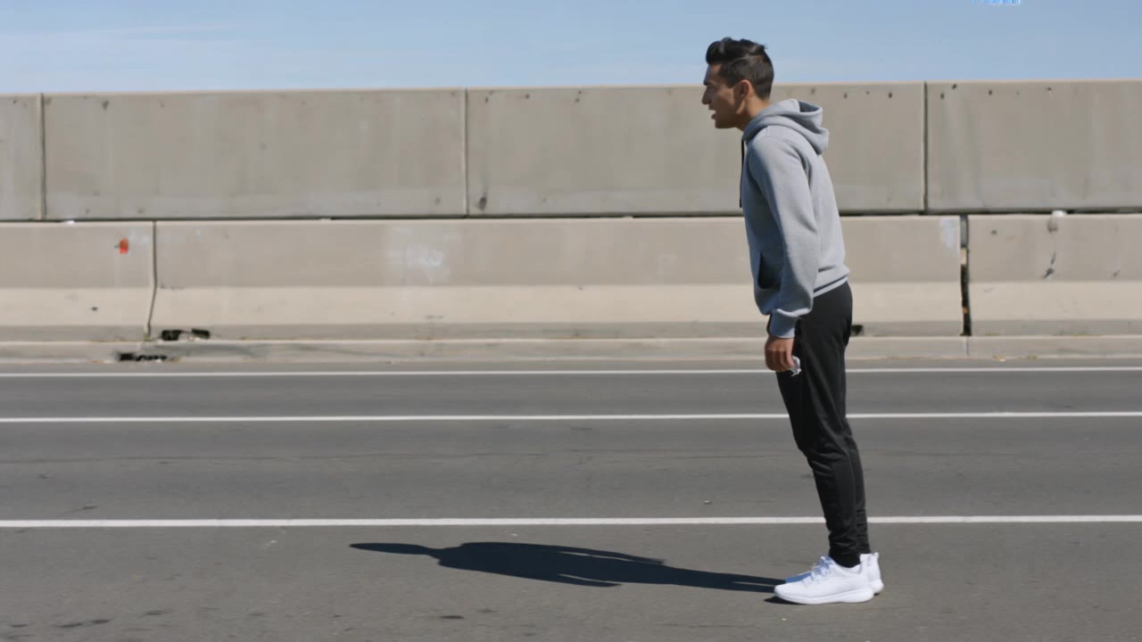 guy running so fast - fast running gif AI video
