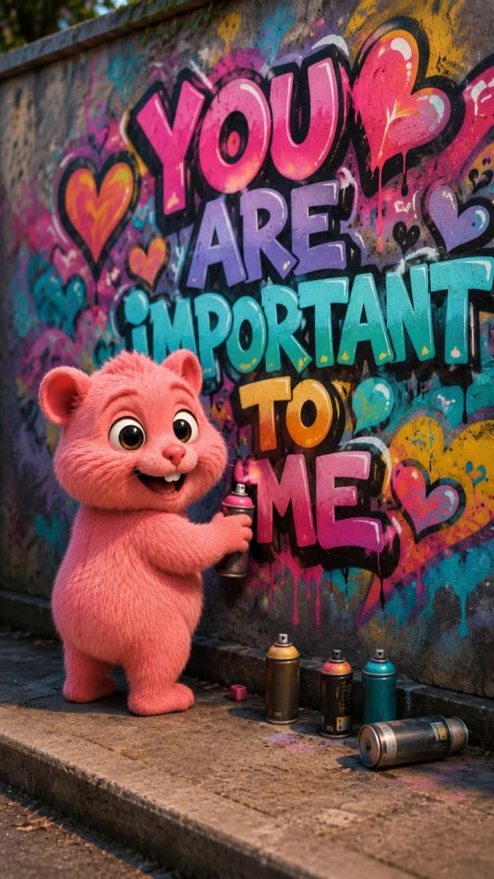 Kling AI work 318303011506431 - create graffiti text AI video