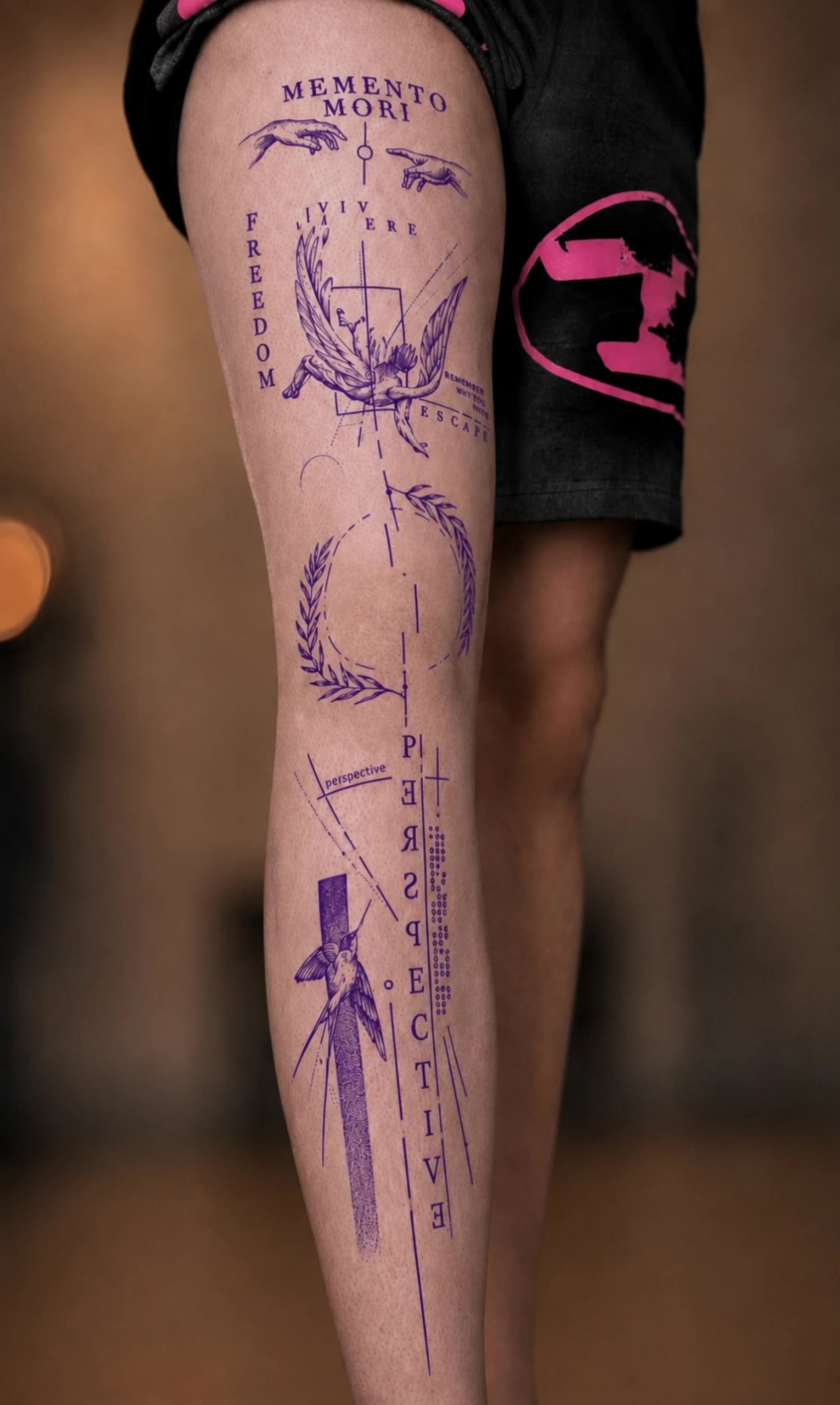 Kling AI work 317590402527436 - surreal tattoo studio AI video