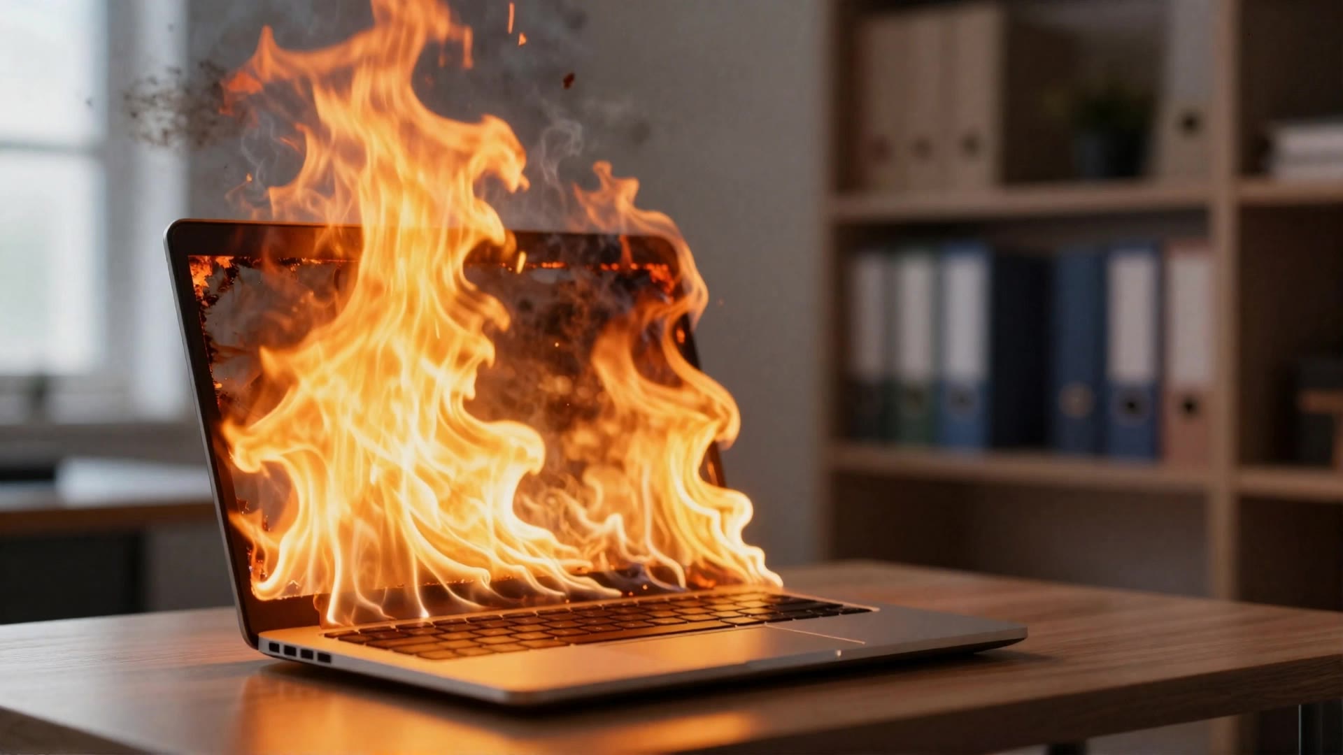 Burn the screen - screen effects AI video