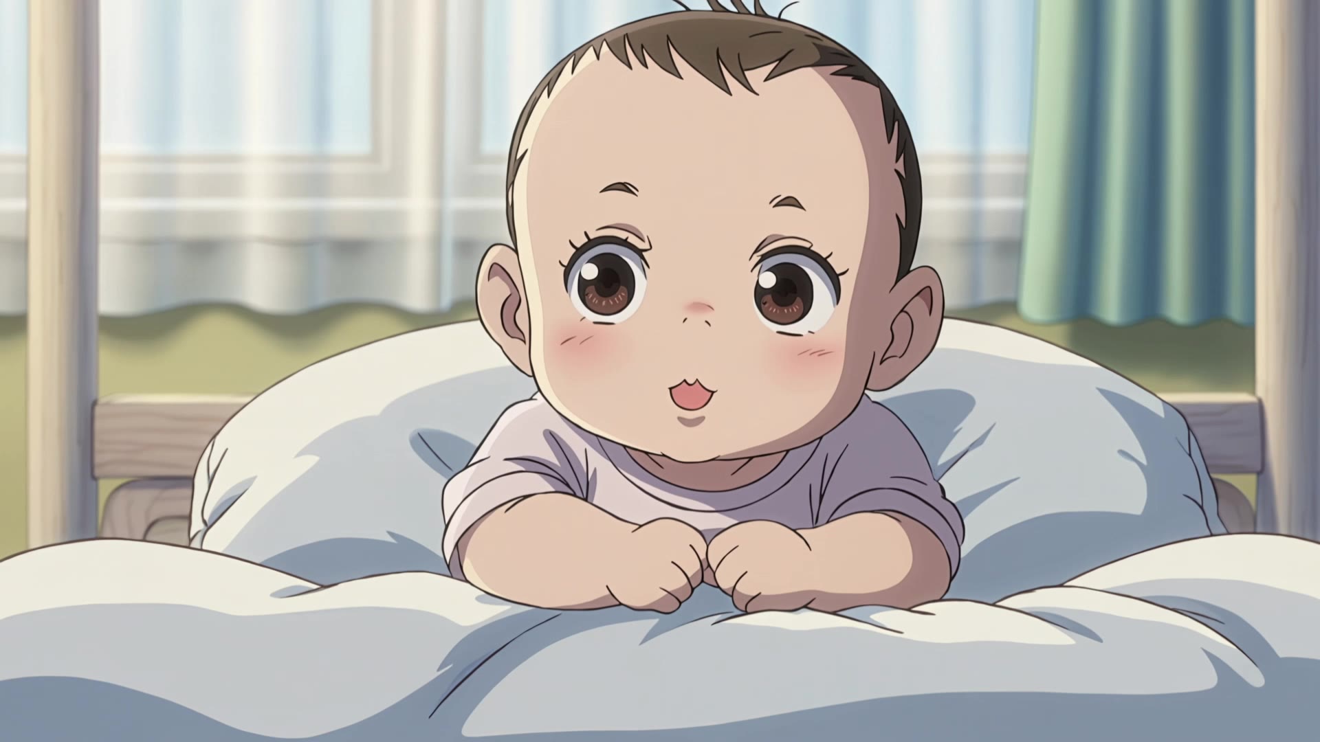 The little baby wakes up from sl - ai baby video maker free AI video