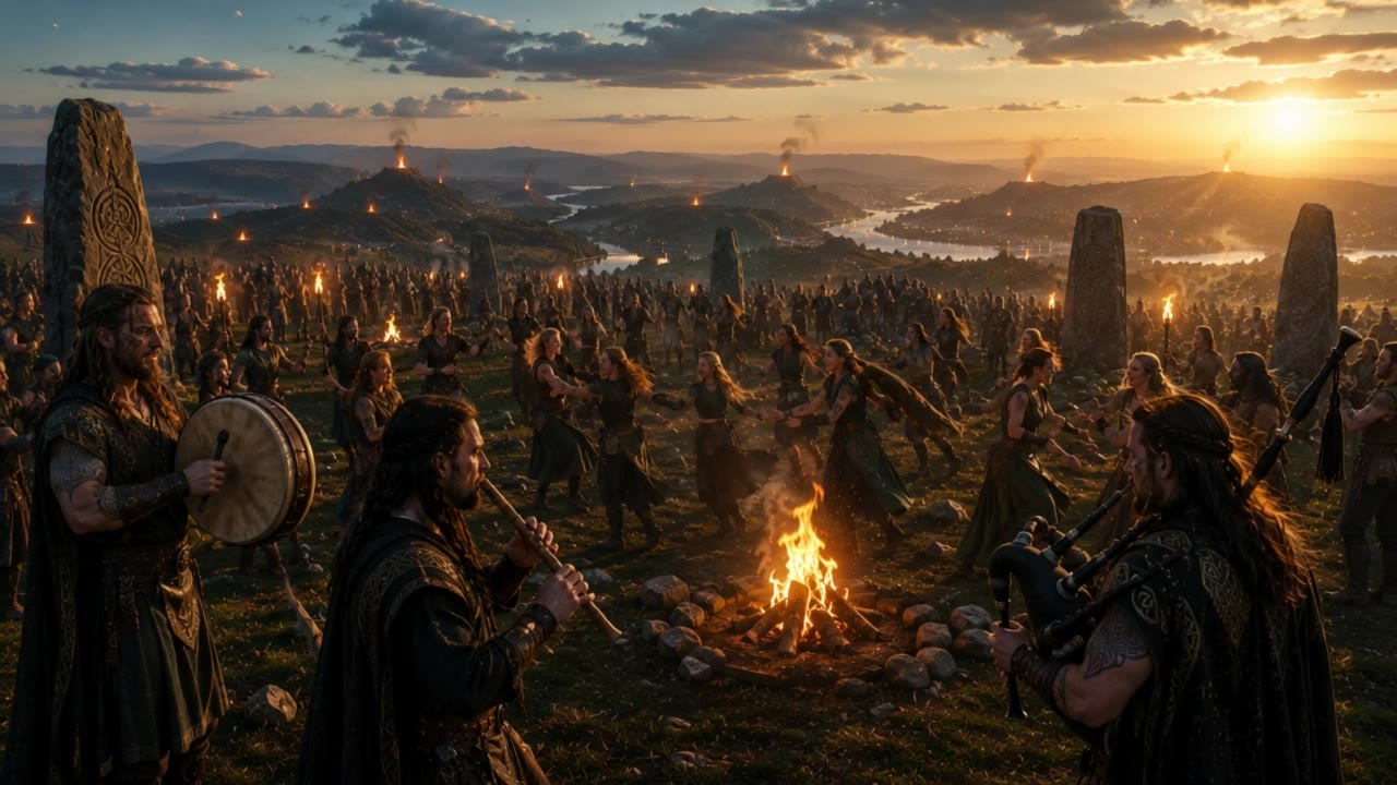 Ancient Celtic dance and music - ai music detectors AI video