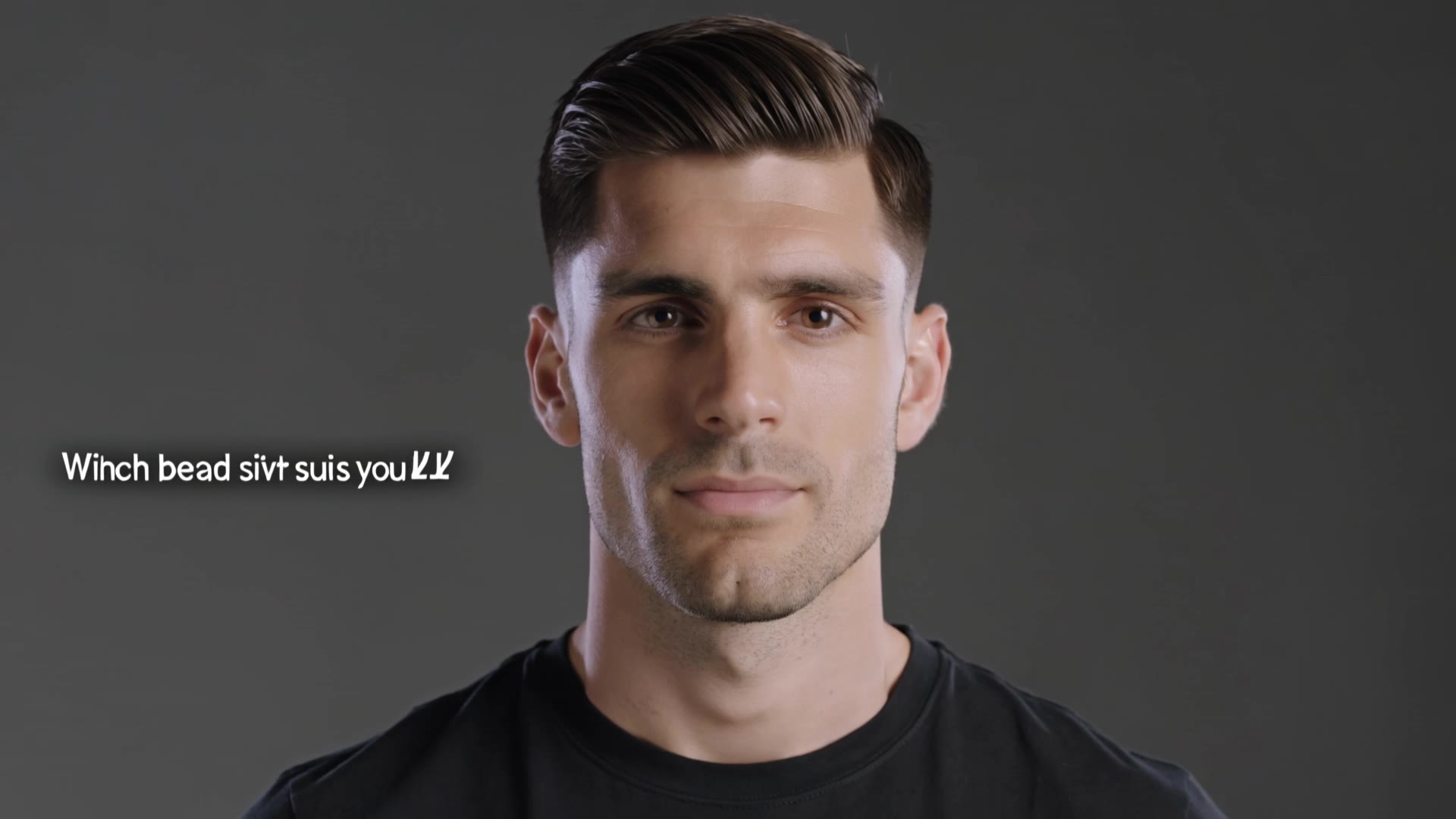Which beard suits you - mens haircuts middle part AI video