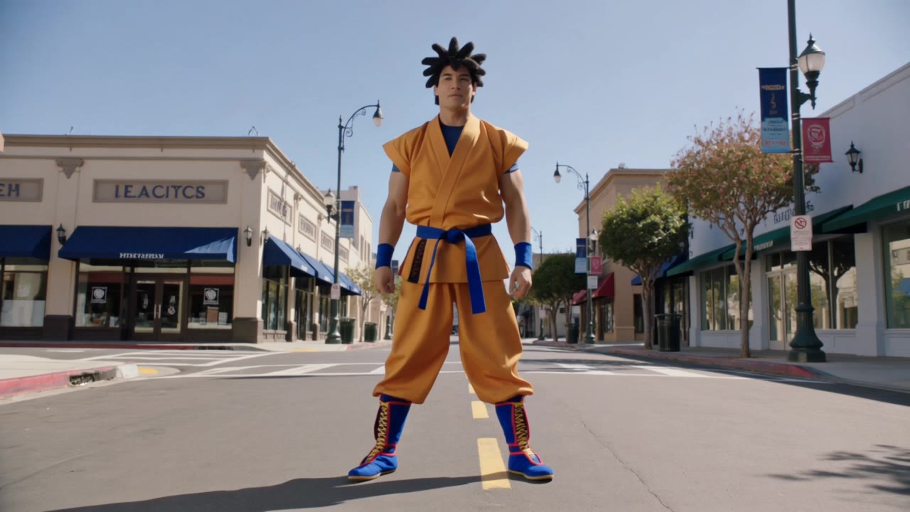 Kling AI work 317470236501971 - goku in a suit AI video