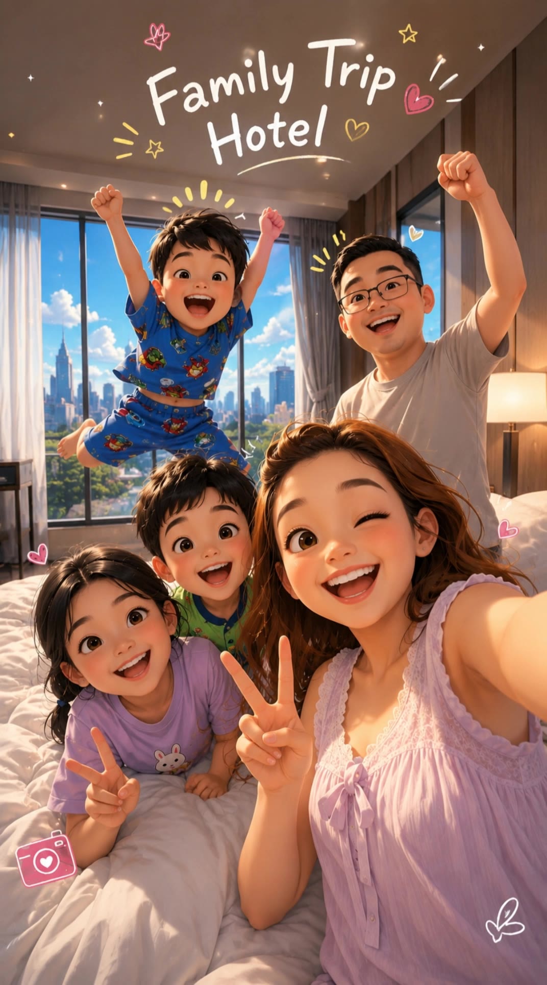 Kling AI work 310578689612543 - cartoon hug AI video