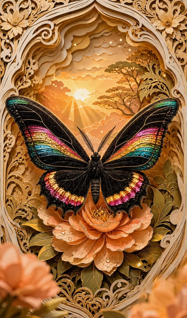 Cut Paper Layered Art - art and motion AI video