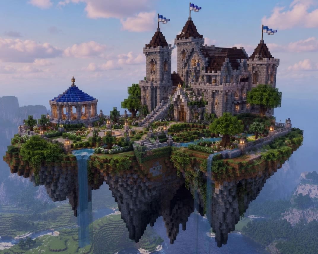 Kling AI work 312632798612780 - flies minecraft AI video
