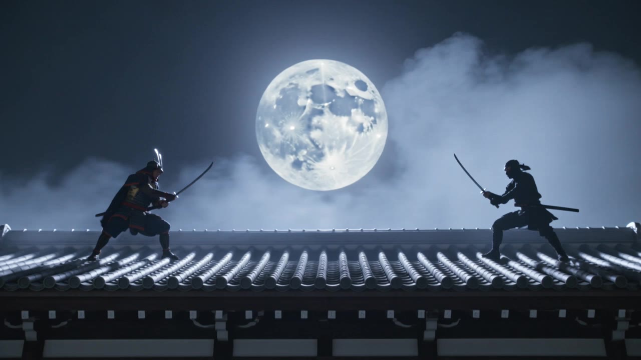 legendary samurai - samurai style AI video
