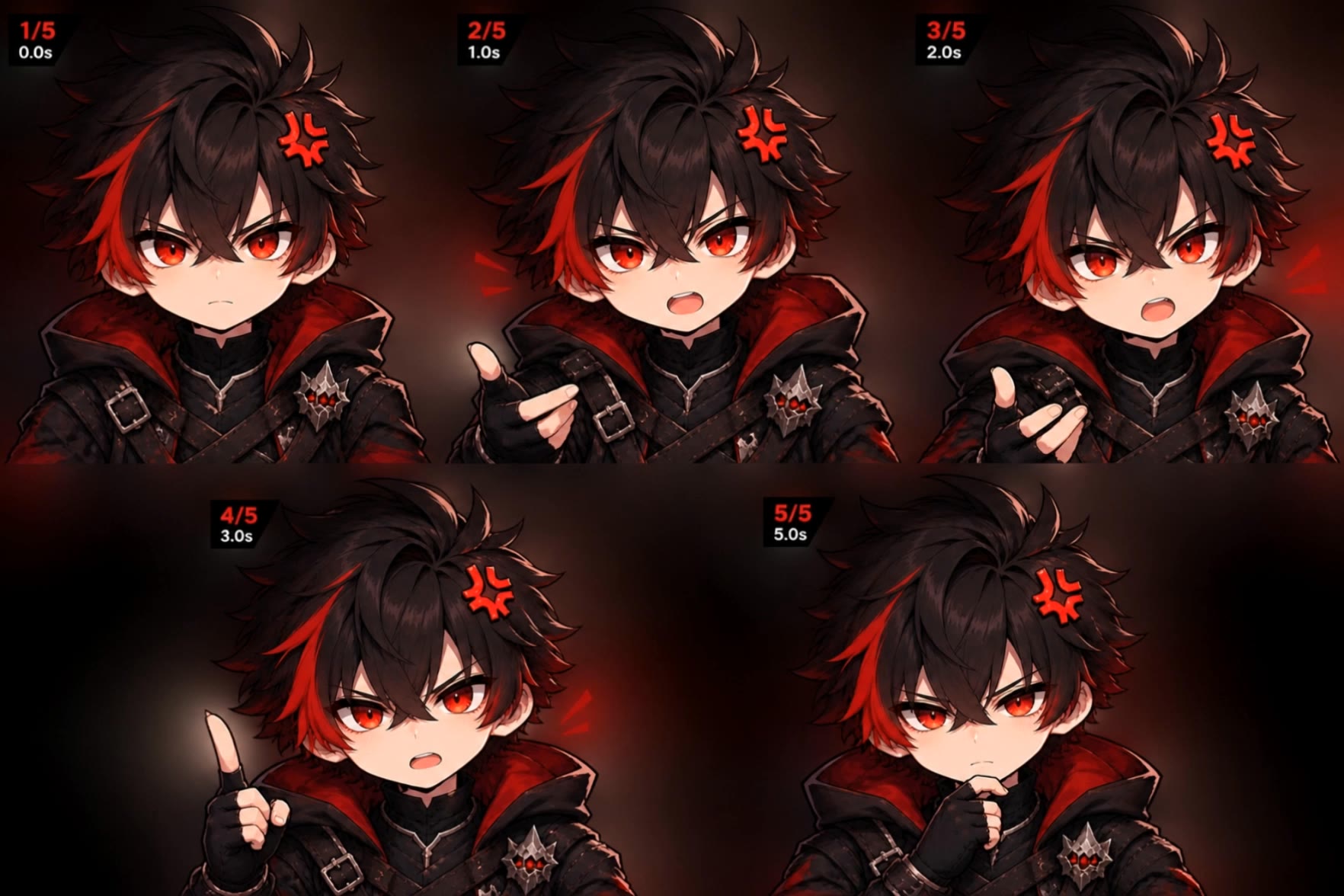 outraged chibi character - character maker free AI video