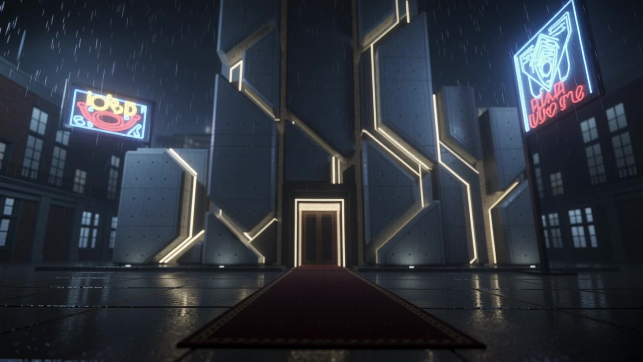 luxury casino entrance - casino wallpaper AI video