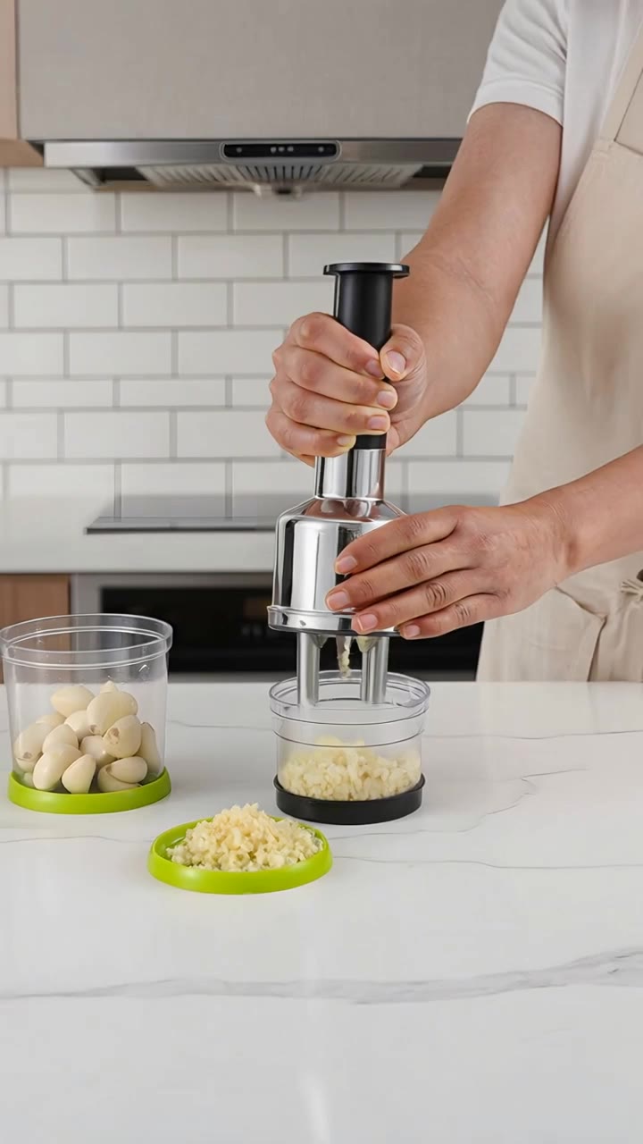 Kitchen tool using from photo - clean up pixilated photo with ai AI video