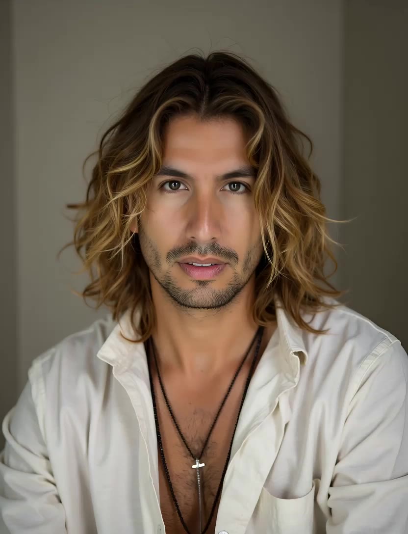 Kling AI work 312691255664307 - best long hairstyles men AI video