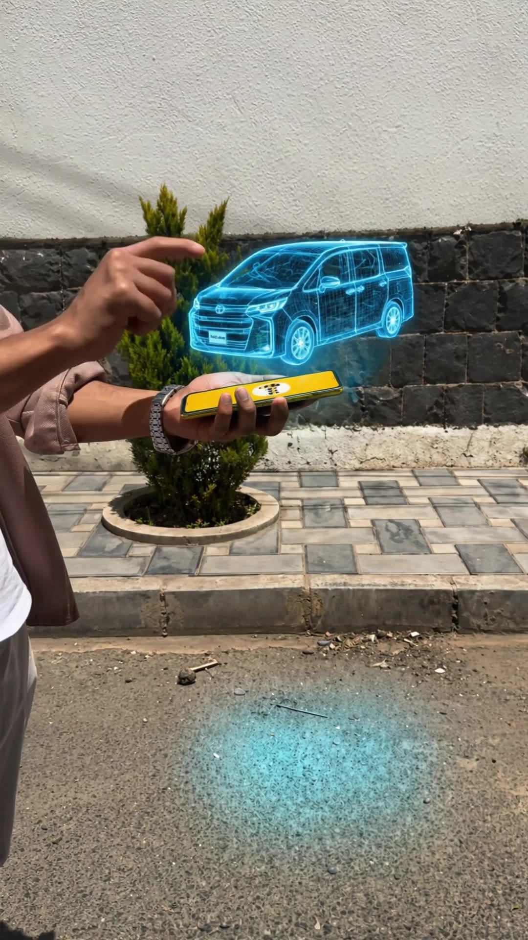 Kling AI work 309458569615577 - hologram video AI video