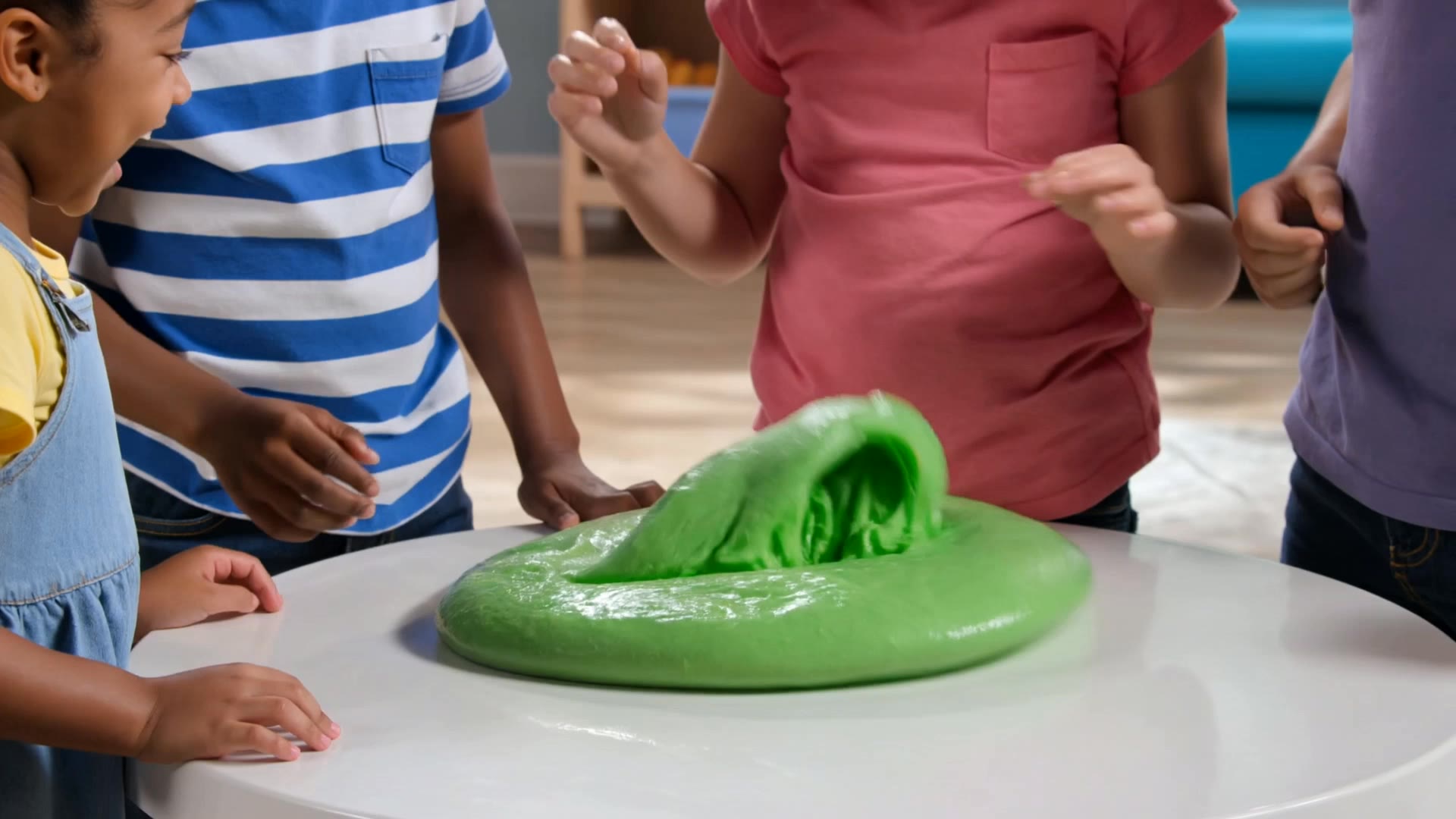 Kids and their slime - kids wallpaper AI video