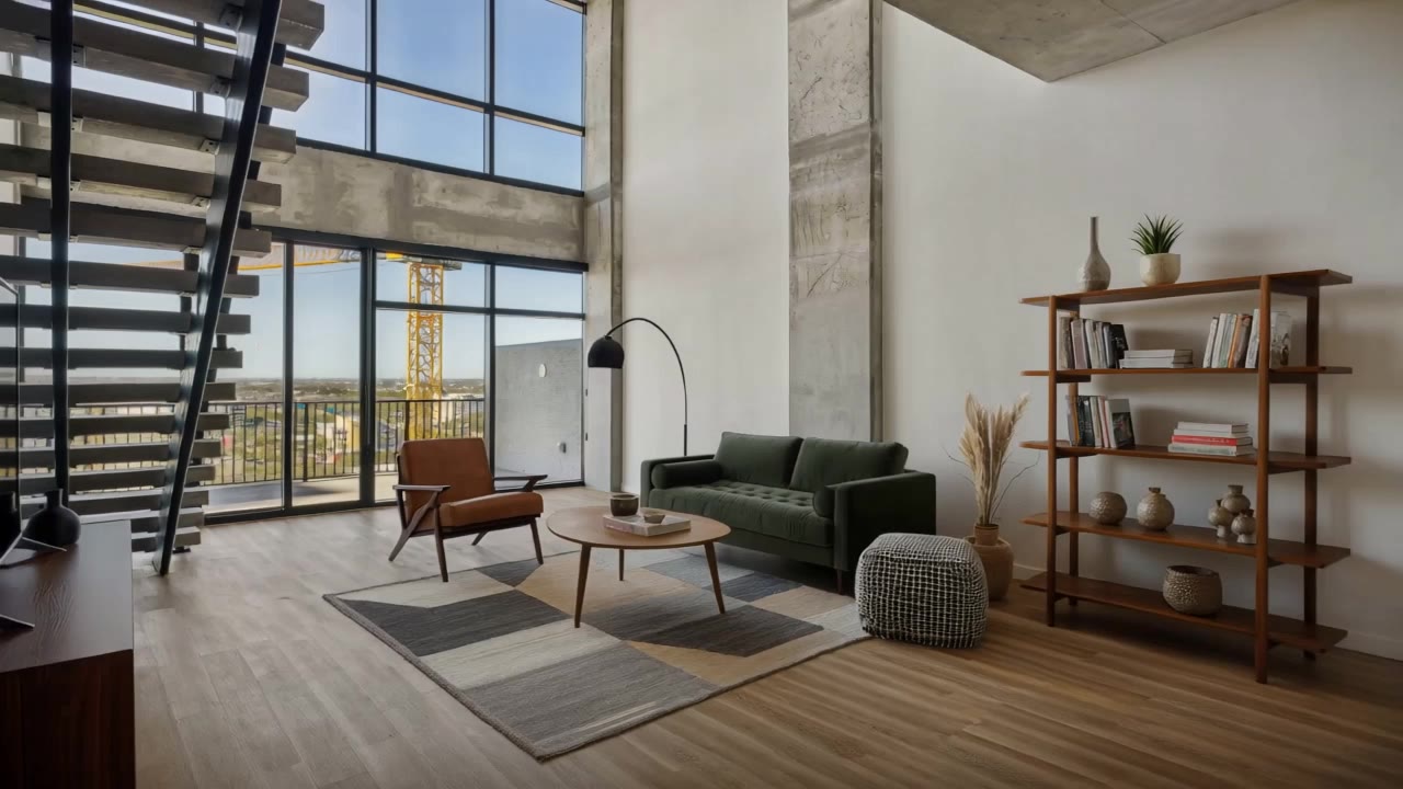Bringing an empty room to life - create mood board AI video