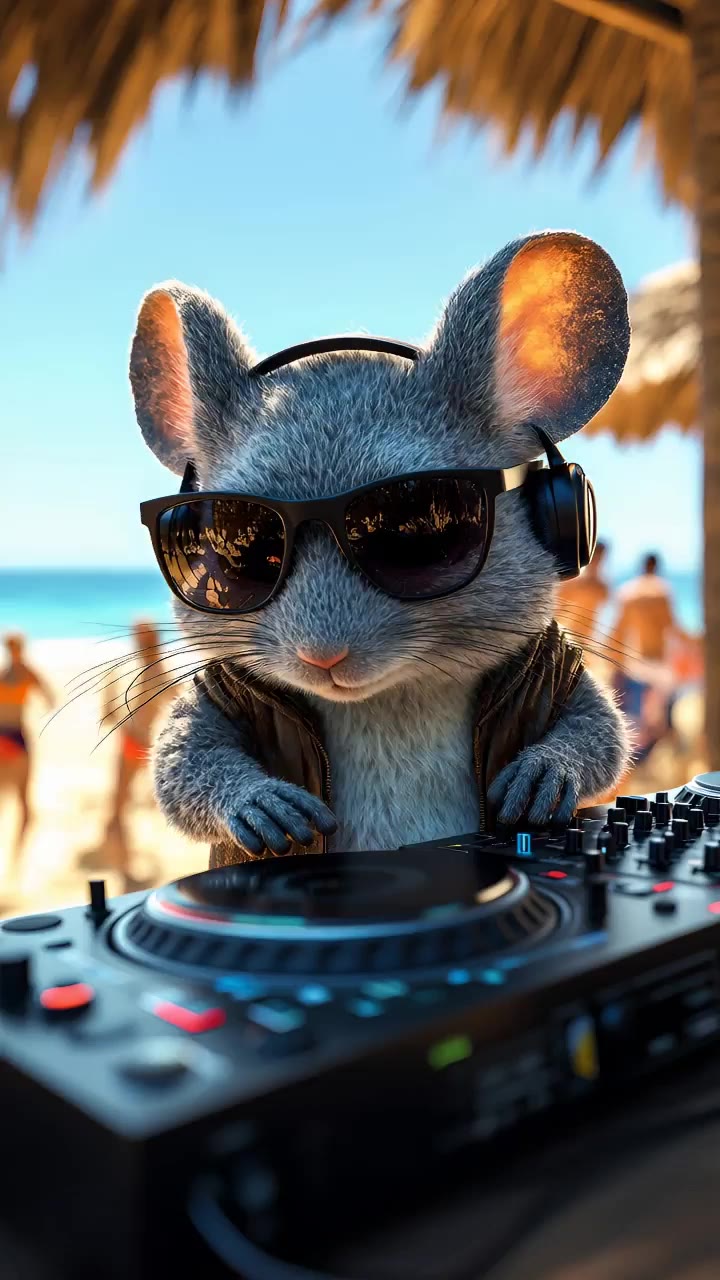 Mouse mixes good music - ai music mixing AI video