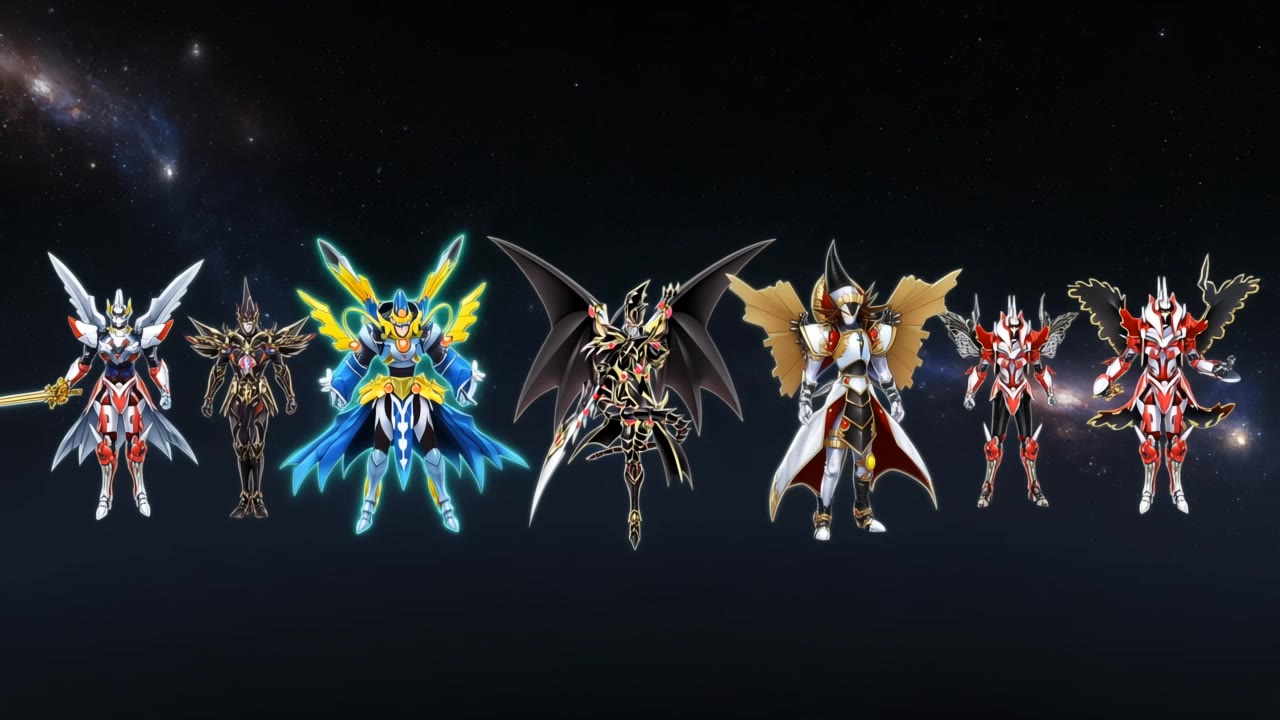 combine: enlighten paladin  - combine faces AI video