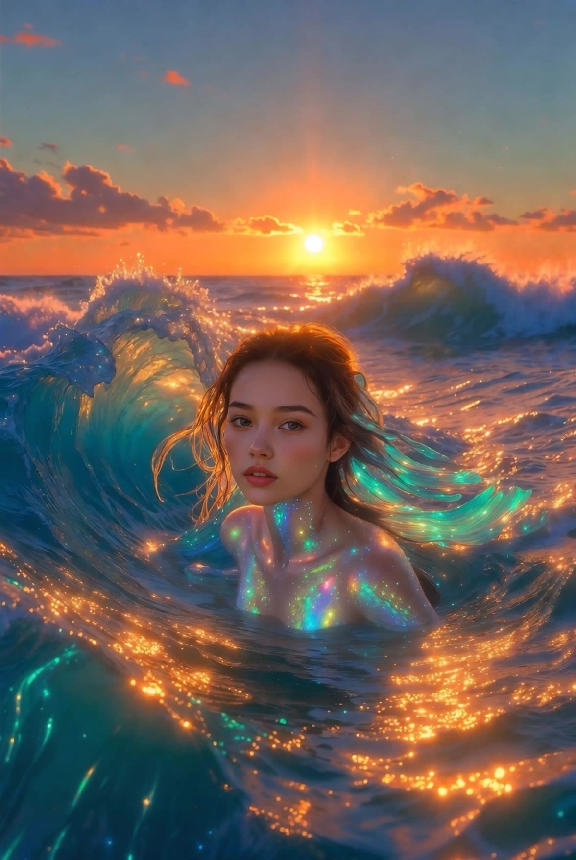 Kling AI work 306280494613766 - mermaid video AI video