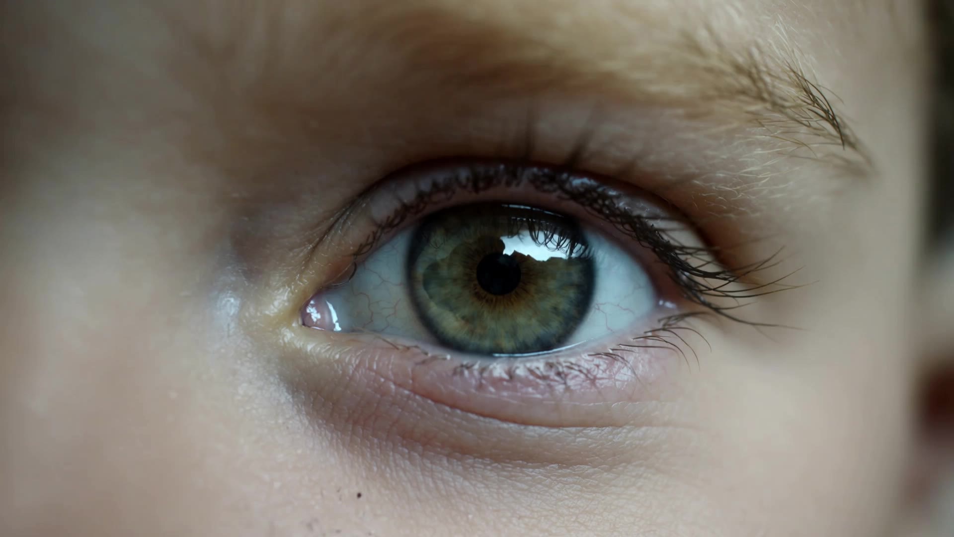 child’s eyes fading from bright - anime eyes reference AI video