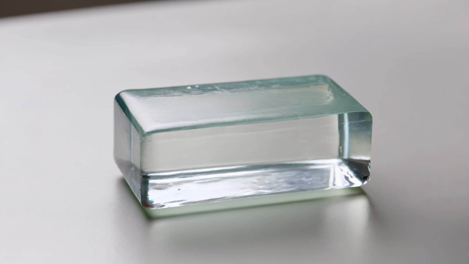 ASMR cutting transparent soap  - low fade cutting AI video