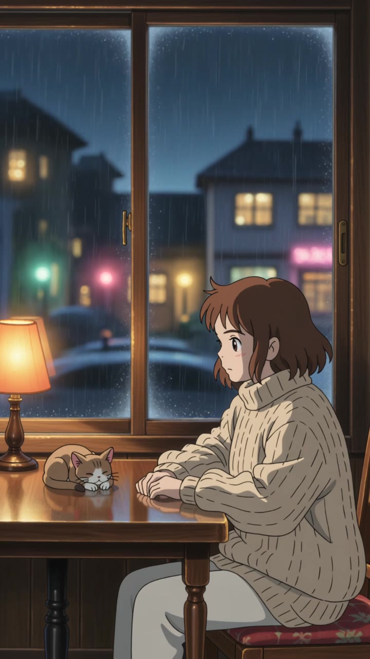 playlist background - anime room background AI video