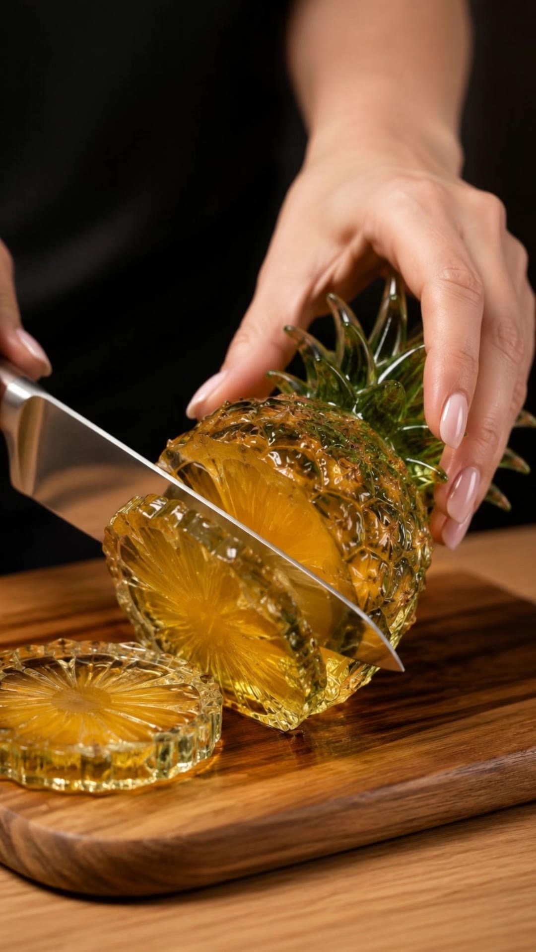 ASMR glass pineapple - asmr girlfriend kissing AI video