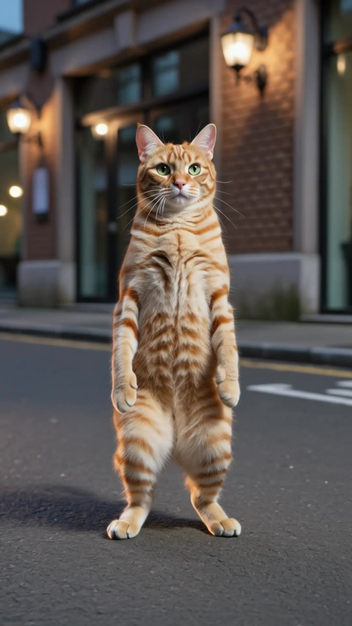 Kling AI work 315790200662808 - cat dance wallpaper AI video