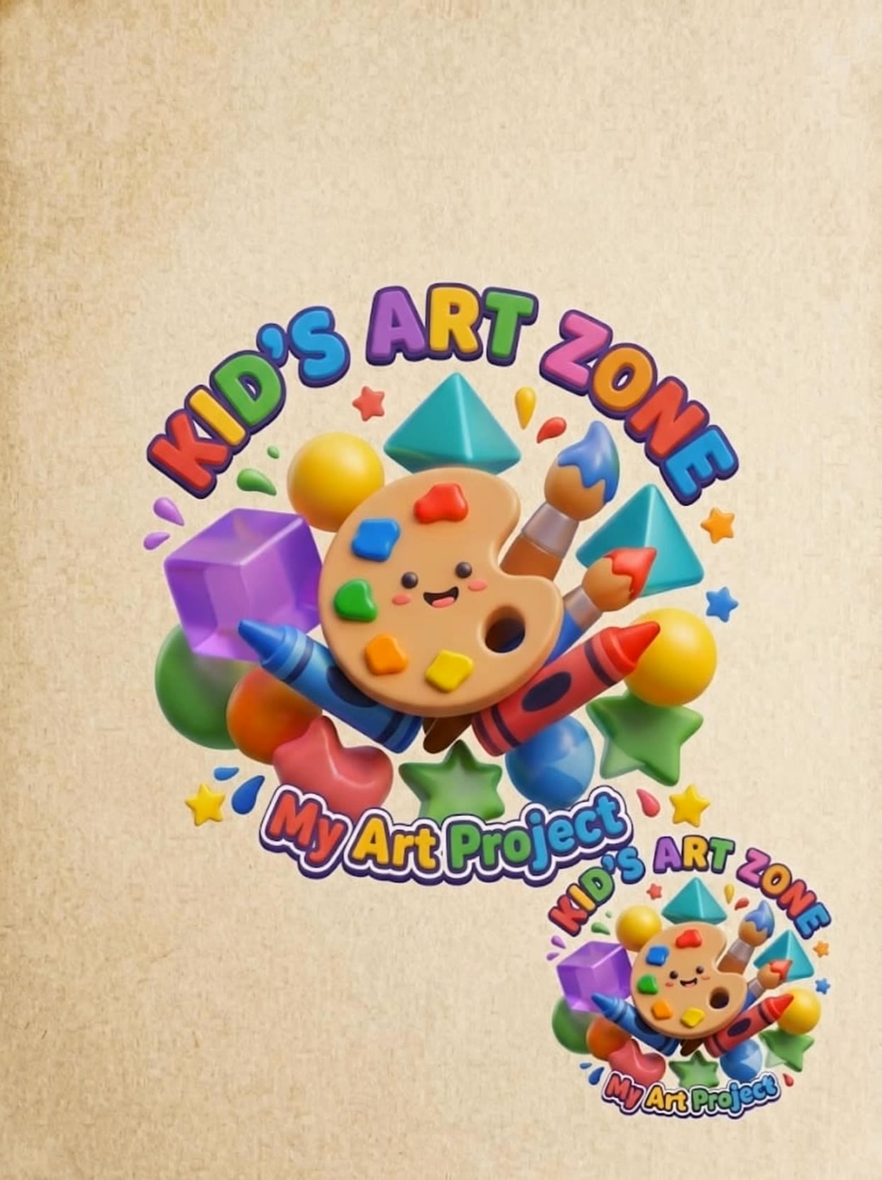 Kids art zone - haircut art AI video