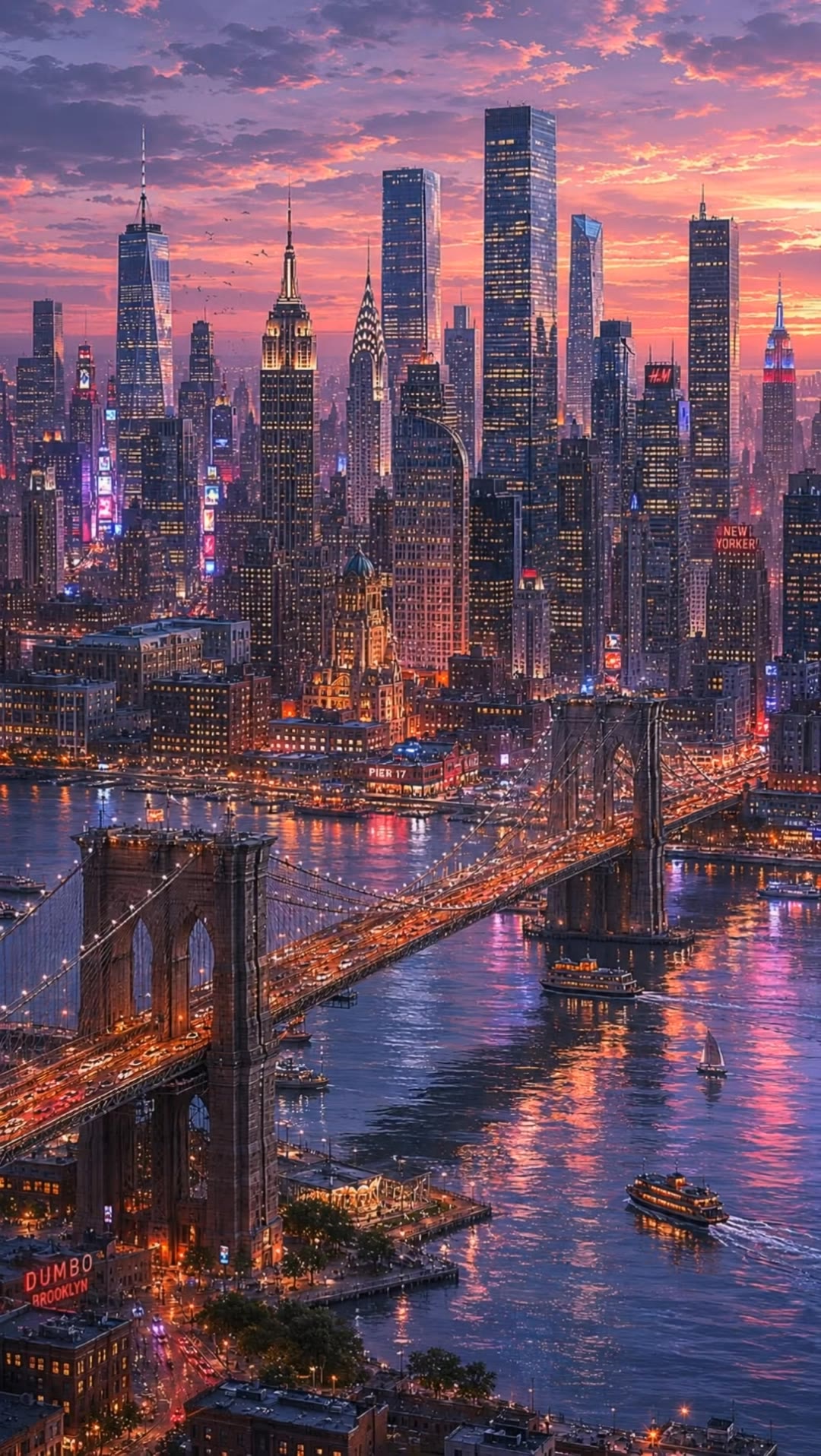 Beautiful city view  - different point of view AI video