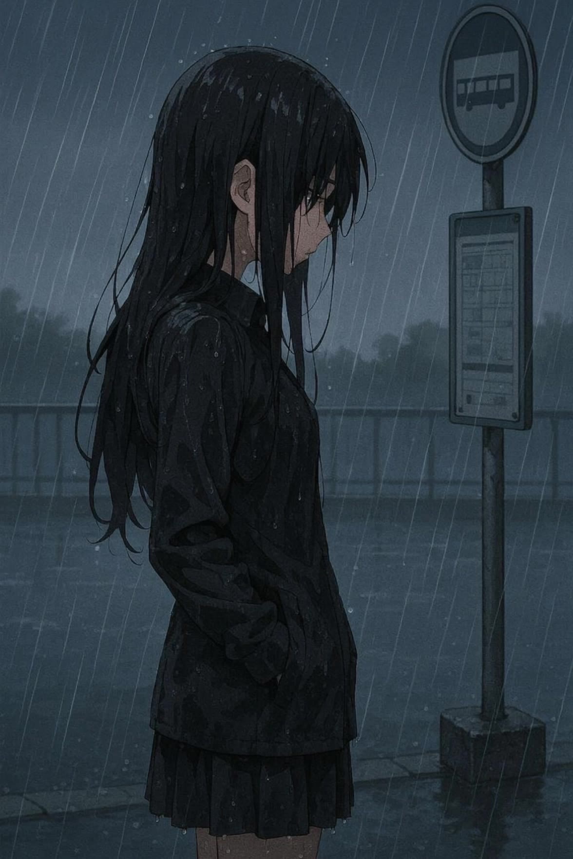 Kling AI work 300313106656896 - drawing of a raindrop AI video