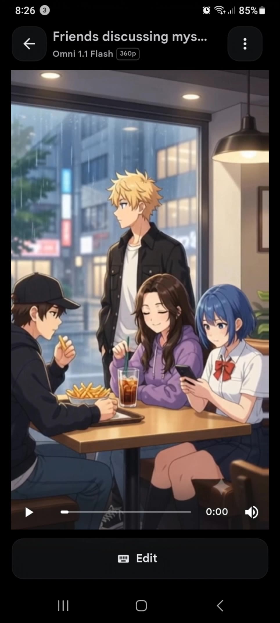 an anime - anime a AI video