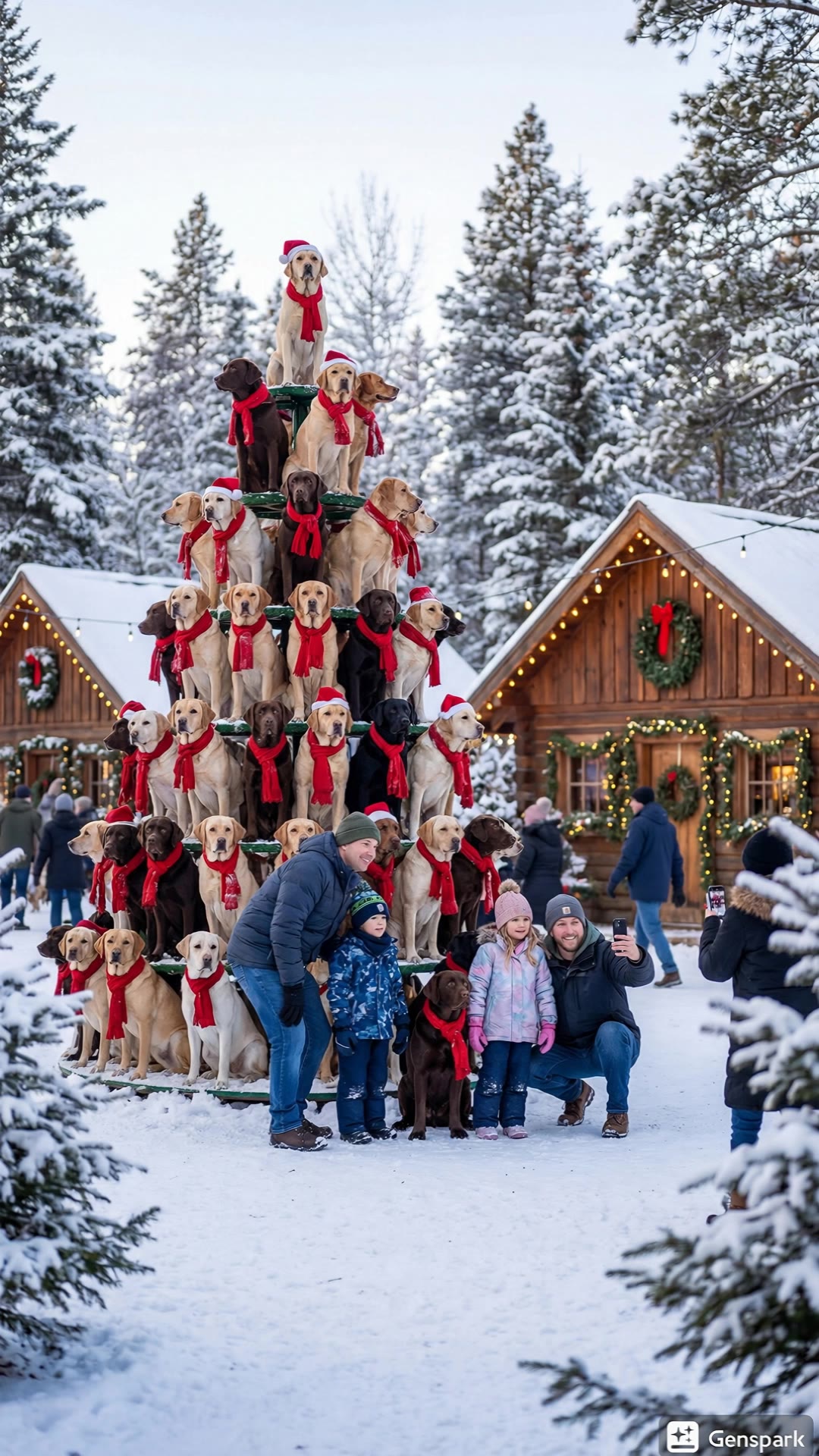 New Christmas Trees 🎄 Dogs - reve ai AI video