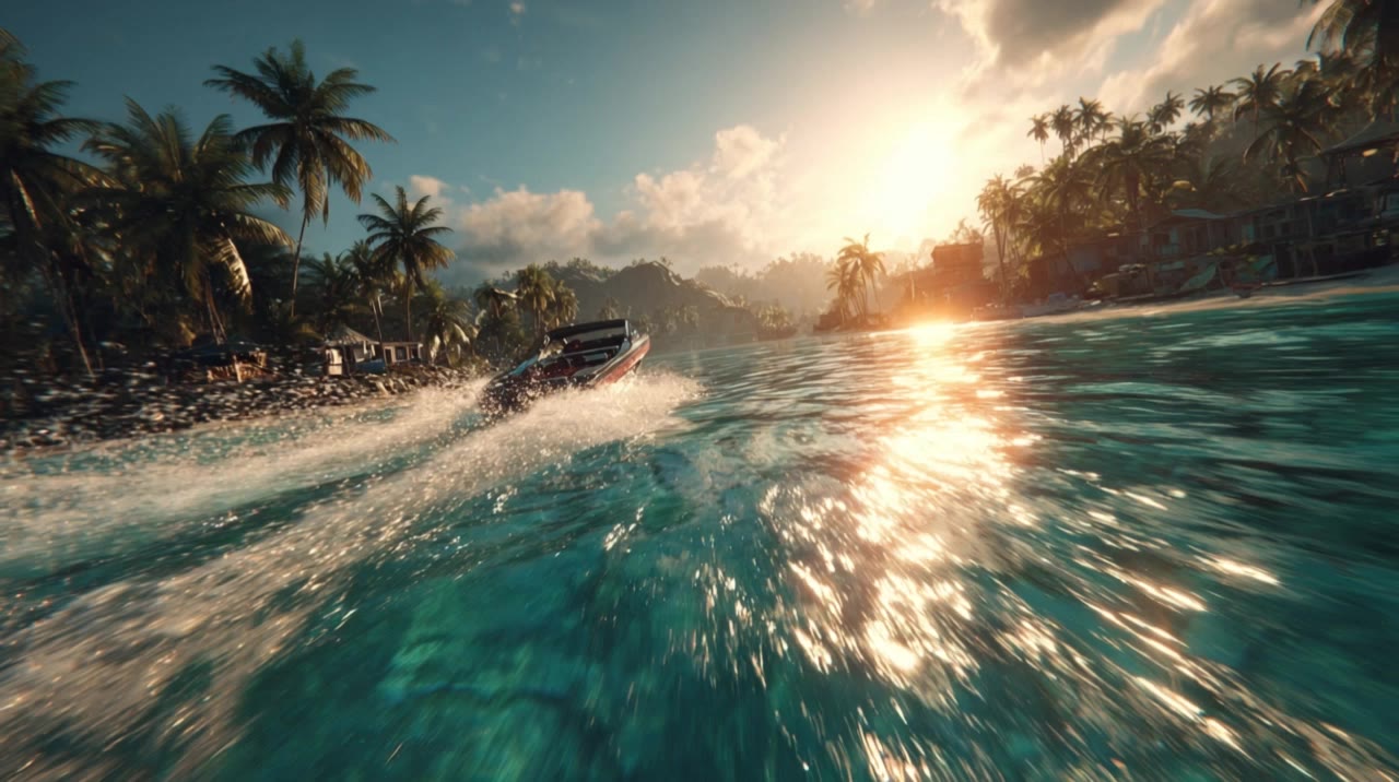 Speed boat - kirkified speed AI video