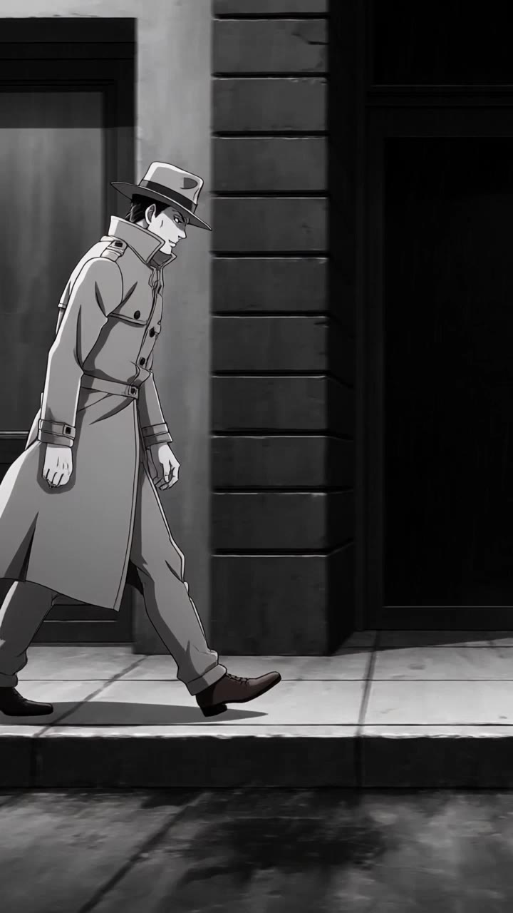 detective in stark - detective animes AI video