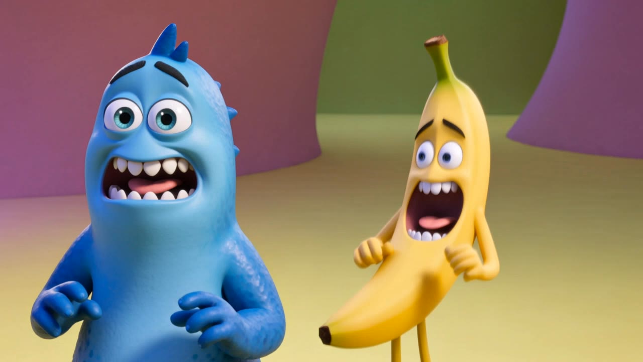 runaway banana end  - anime nano banana kling AI video