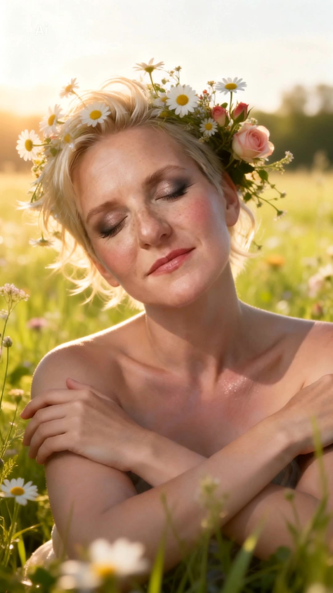 Kling AI work 311663207505497 - short blonde pixie cuts AI video