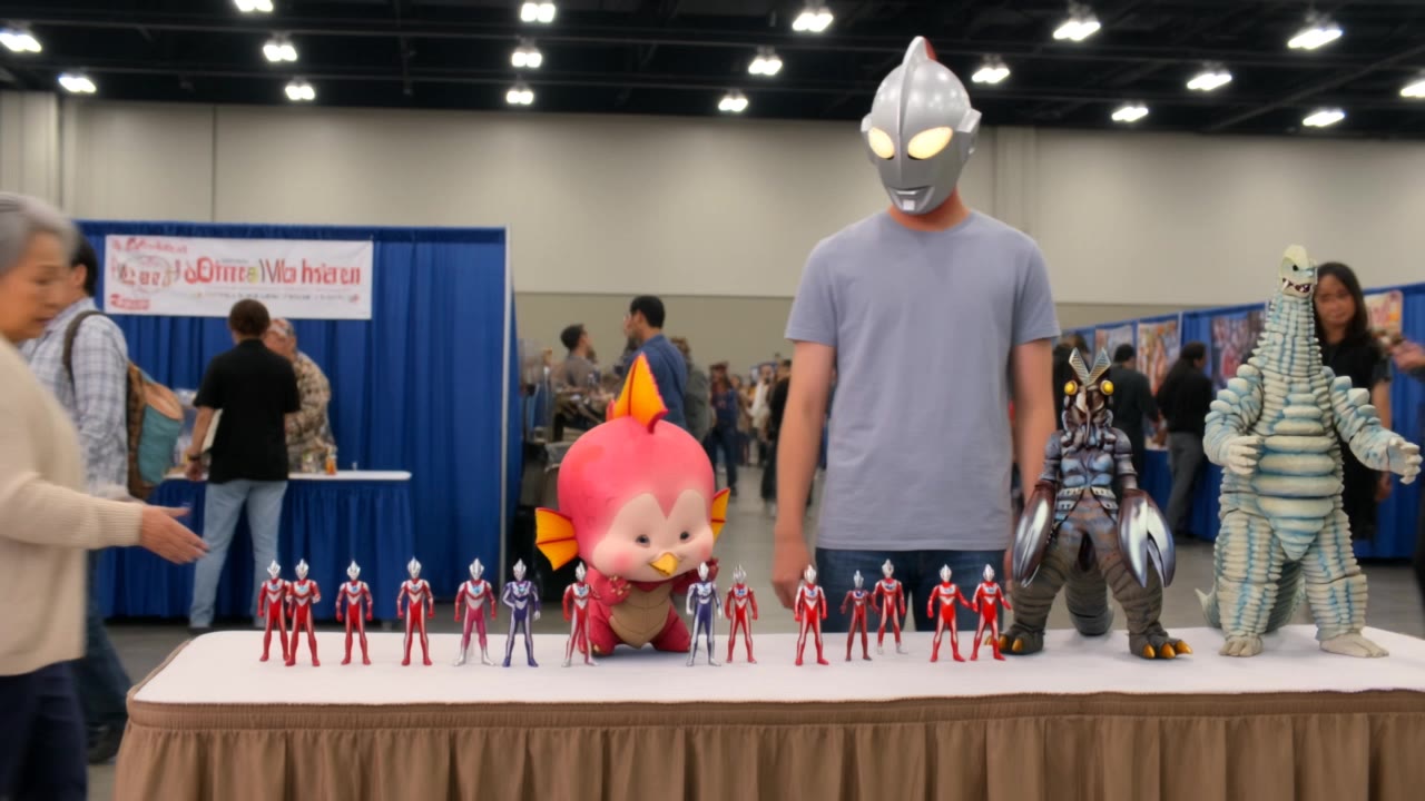 Kling AI work 313614246613902 - create an action figure AI video