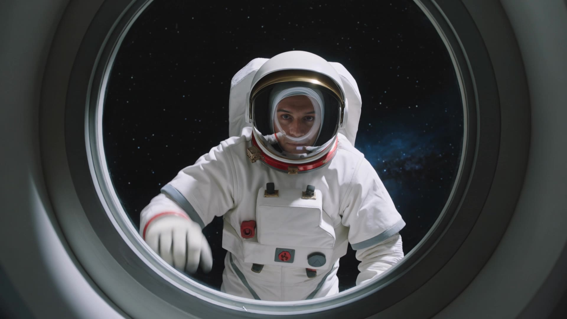 Knock, knock - space poster design AI video