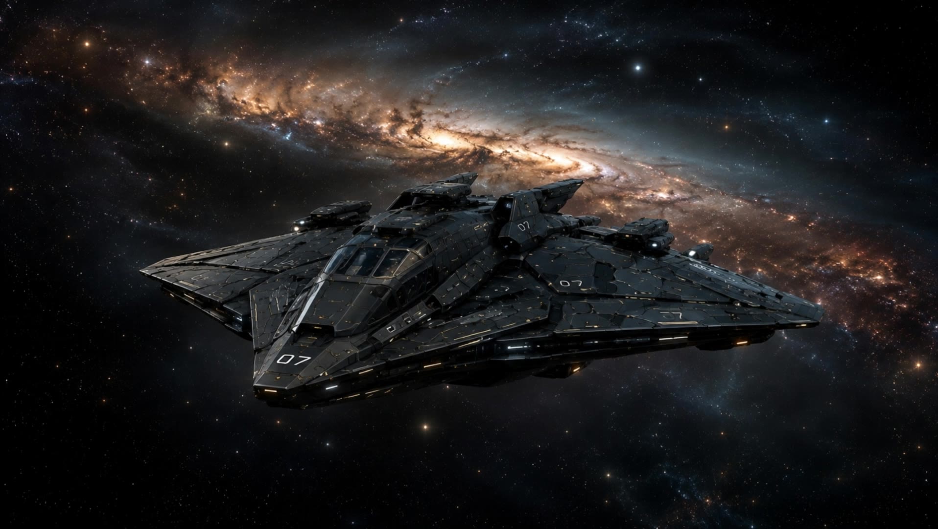 Space Ship - ship prompt generator AI video
