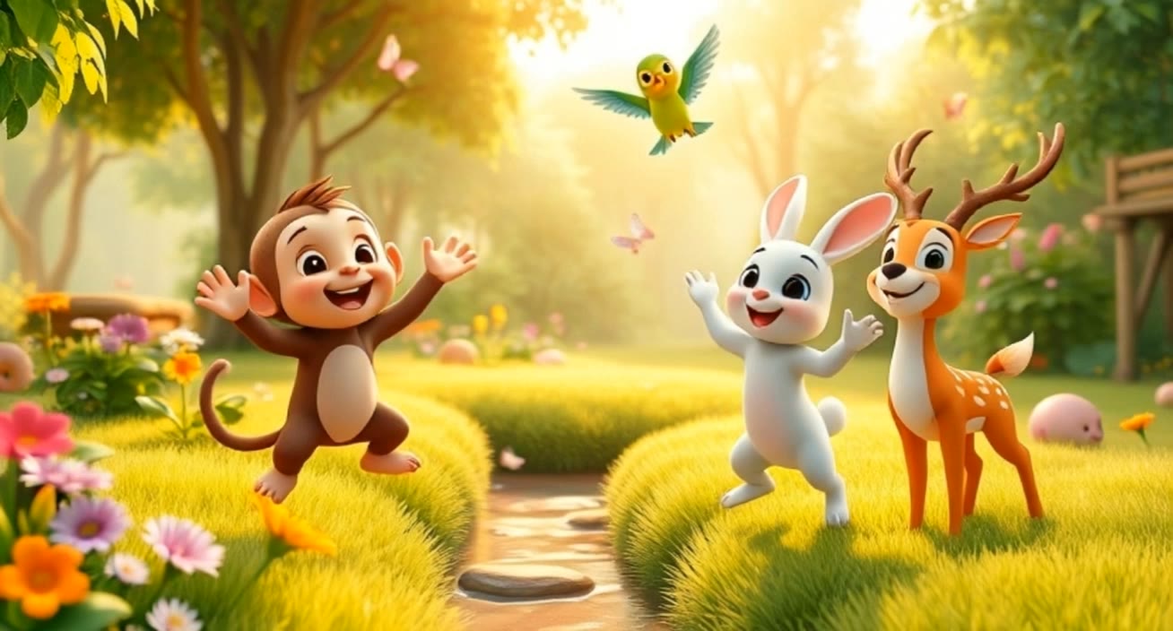 animals playing  - ai animals AI video