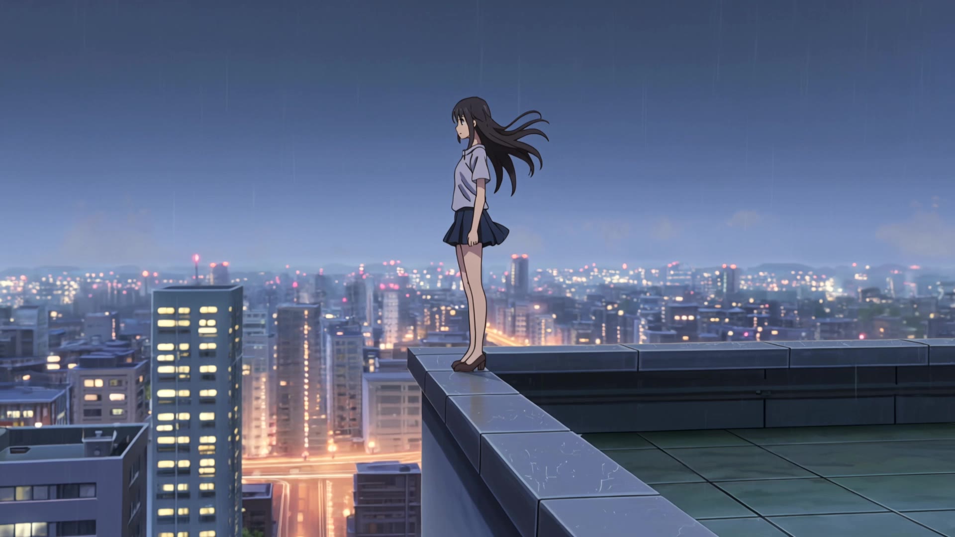edit of anime prompt - anime girl anime backgrounds AI video