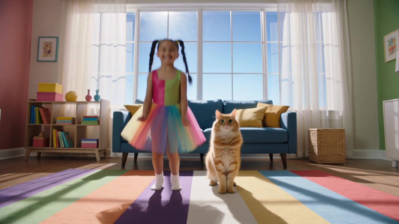 Cat lovers - cat dance wallpaper AI video