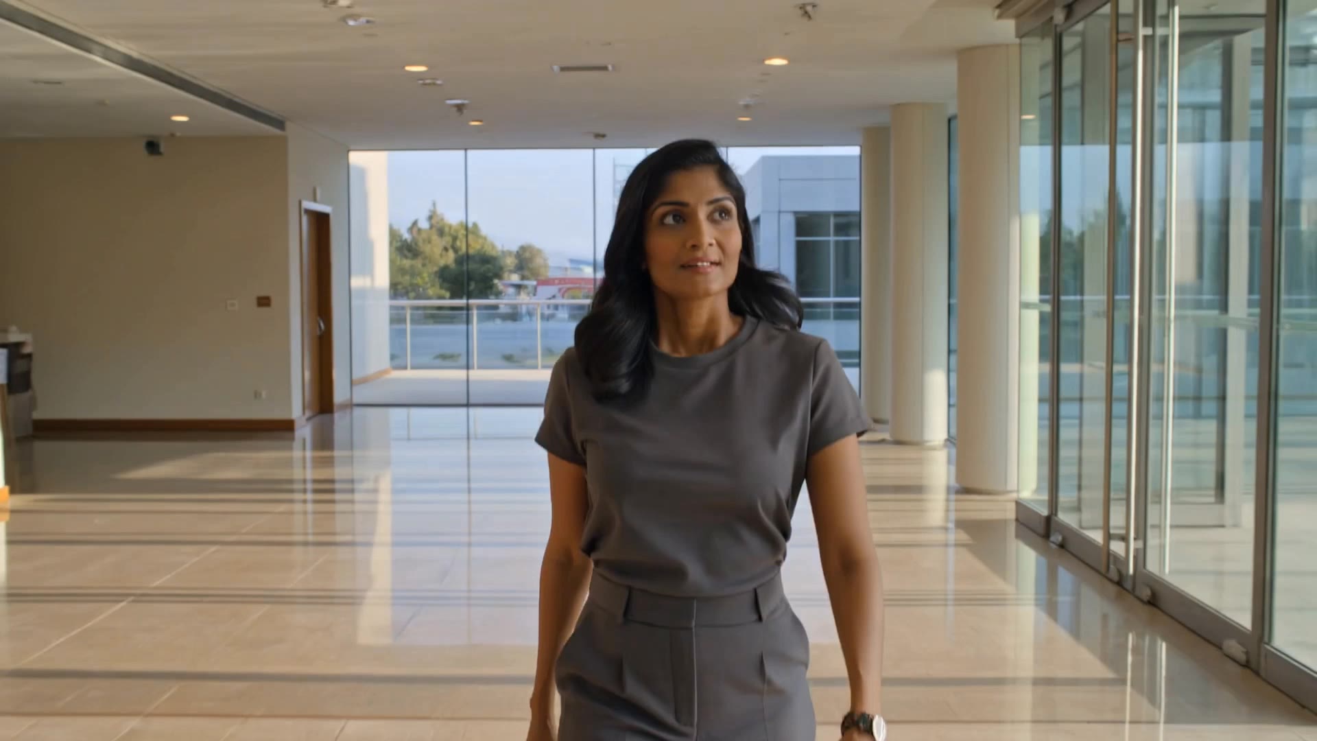 modern new joiner in office - office image to video AI video