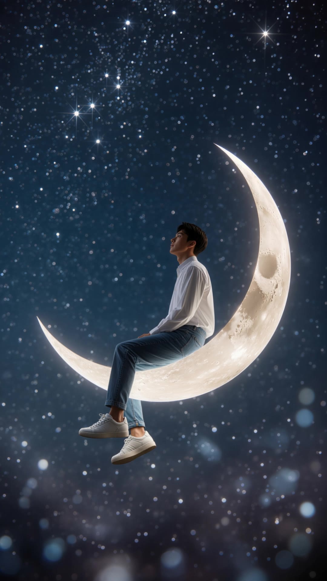 Moon bed - moon inpaint AI video