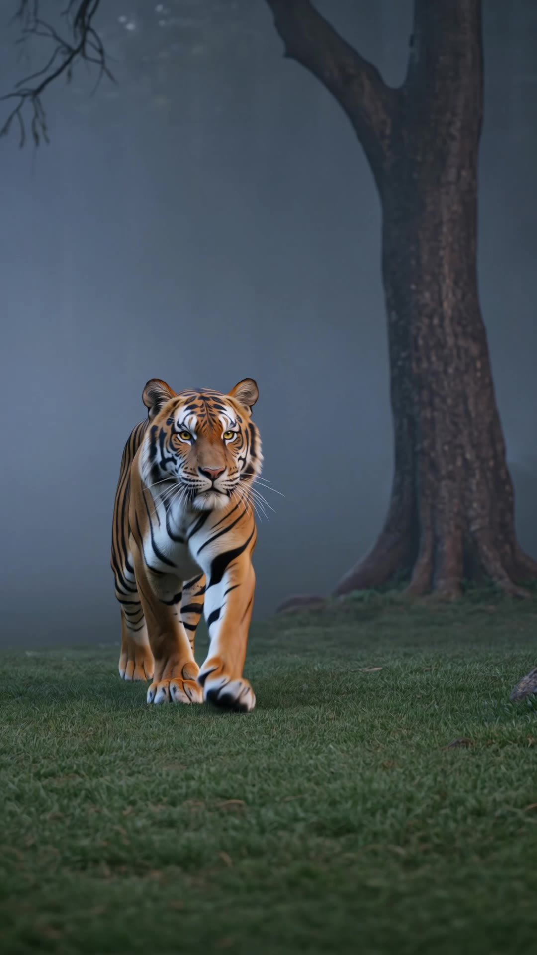 Tiger Awakens 💛🖤 - tiger scene AI video