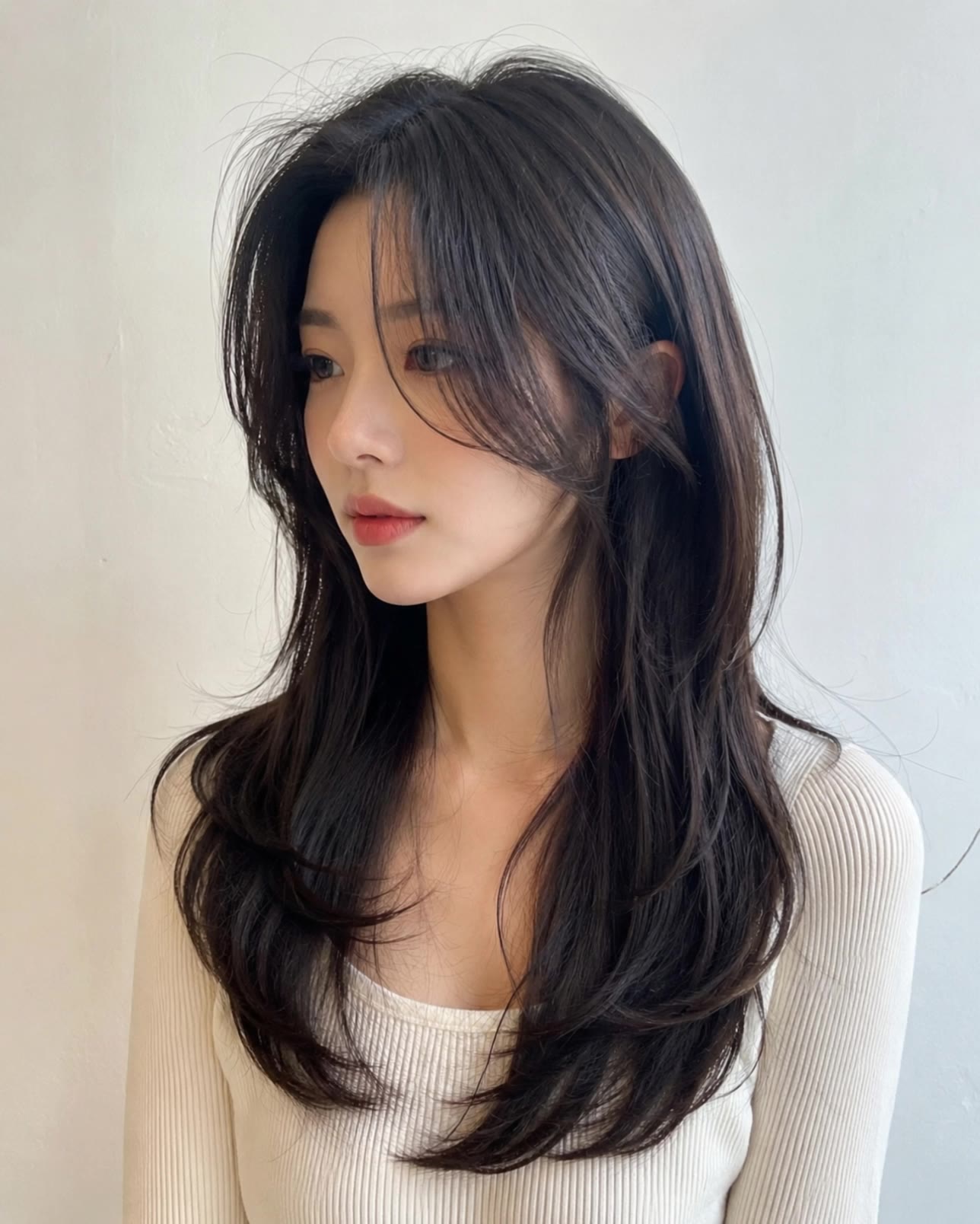 Kling AI work 315659821663026 - photos of layered shoulder length hair AI video